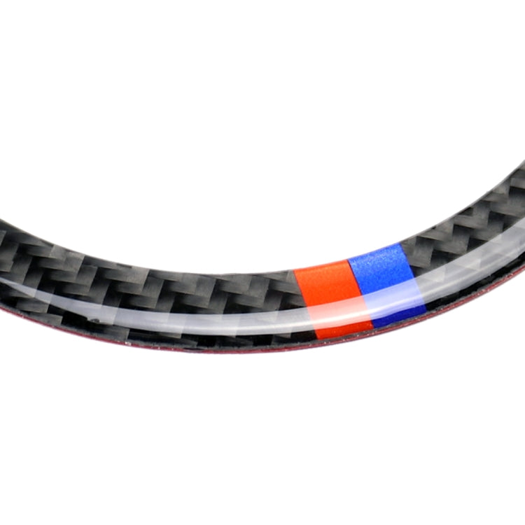 Red Blue Color Car Steering Wheel R Chassis Carbon Fiber Decorative Sticker for BMW MINI R55 / R56 / Countryman R60 / Paceman R61, For BMW MINI R55 (Red Blue Color)
