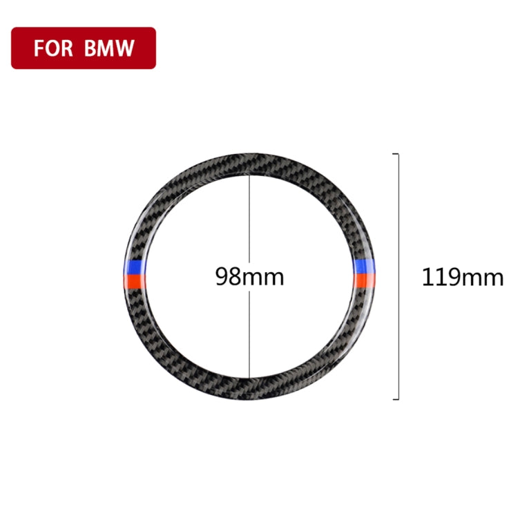Red Blue Color Car Steering Wheel R Chassis Carbon Fiber Decorative Sticker for BMW MINI R55 / R56 / Countryman R60 / Paceman R61, For BMW MINI R55 (Red Blue Color)