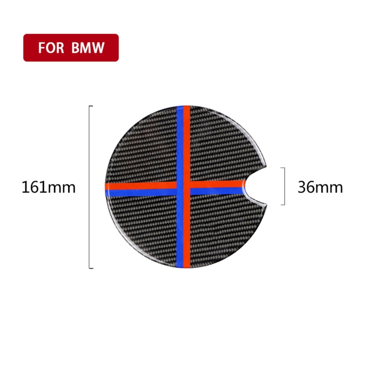 Red Blue Color Car Fuel Tank Cover Carbon Fiber Decorative Sticker for BMW Mini Cooper R50 / R52 / R55 / R56 / R57 / R58 / R59 / R60 / R61 / F55 / F56, For BMW Mini R50 (Red Blue Color)