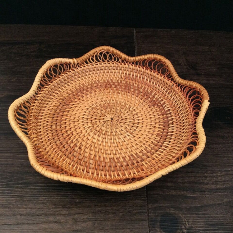 GP3 Braided Sweet Vegetable Fruit Snack Storage Tray Basket, Size: L, Fruit Snack Basket, Size: L
