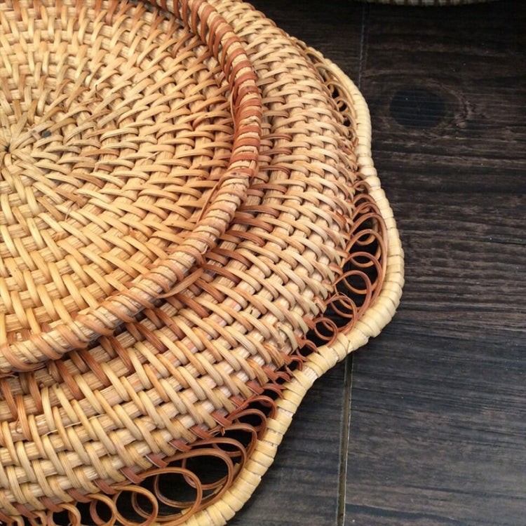 GP3 Braided Sweet Vegetable Fruit Snack Storage Tray Basket, Size: L, Fruit Snack Basket, Size: L