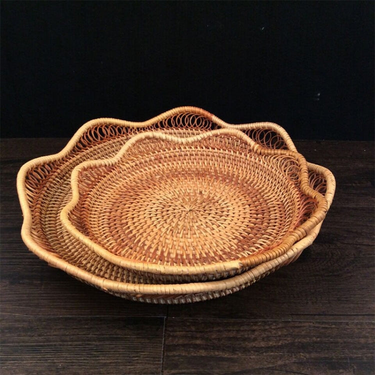 GP3 Braided Sweet Vegetable Fruit Snack Storage Tray Basket, Size: L, Fruit Snack Basket, Size: L