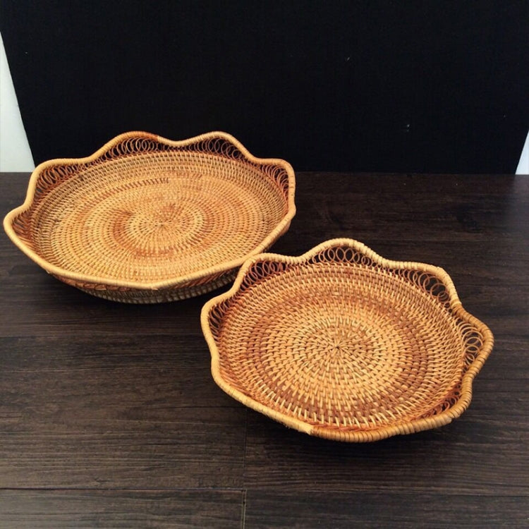 GP3 Braided Sweet Vegetable Fruit Snack Storage Tray Basket, Size: L, Fruit Snack Basket, Size: L