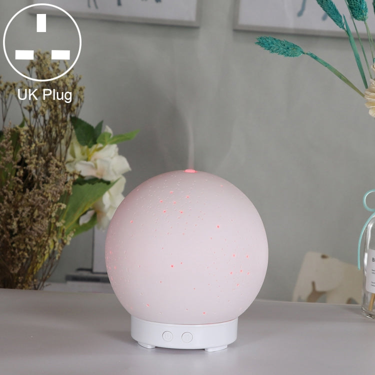 Ceramic Humidifier Mute Household Moon Shape Aromatherapy Machine Automatic Alcohol Sprayer with Colorful Lamp, HC0401AU, HC0401EU, HC0401UK, HC0401US