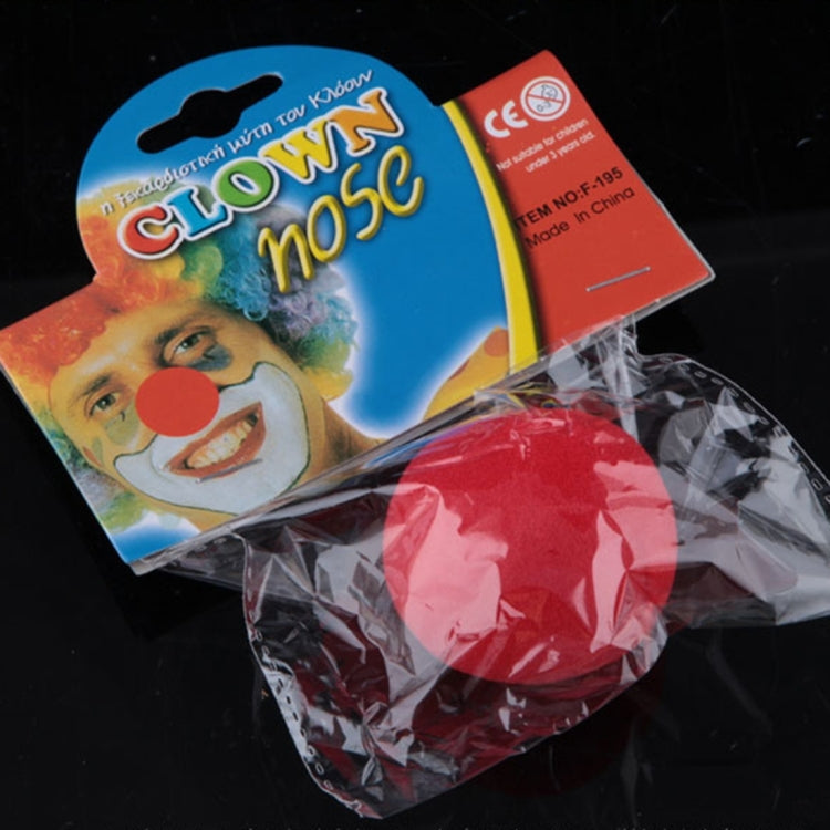 5 PCS Halloween Costume Party Props Sponge Red Clown Noses, Noses