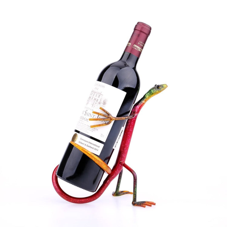 Elephant Wine Holder Wine Shelf Metal Sculpture Practical Home decoration Interior Crafts, Gecko