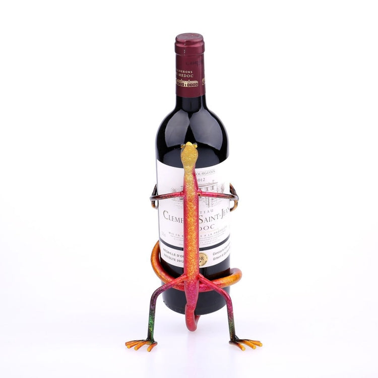 Elephant Wine Holder Wine Shelf Metal Sculpture Practical Home decoration Interior Crafts, Gecko