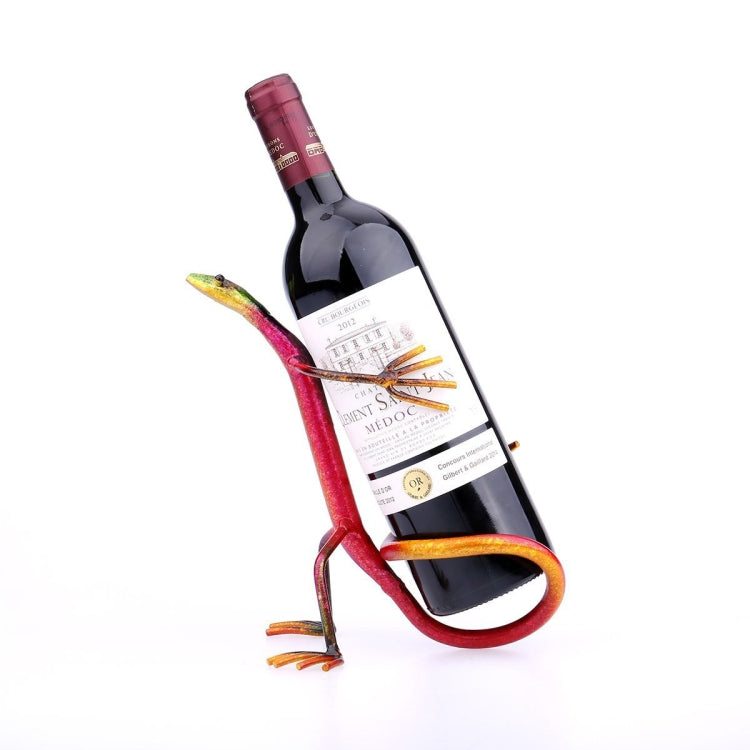 Elephant Wine Holder Wine Shelf Metal Sculpture Practical Home decoration Interior Crafts, Gecko
