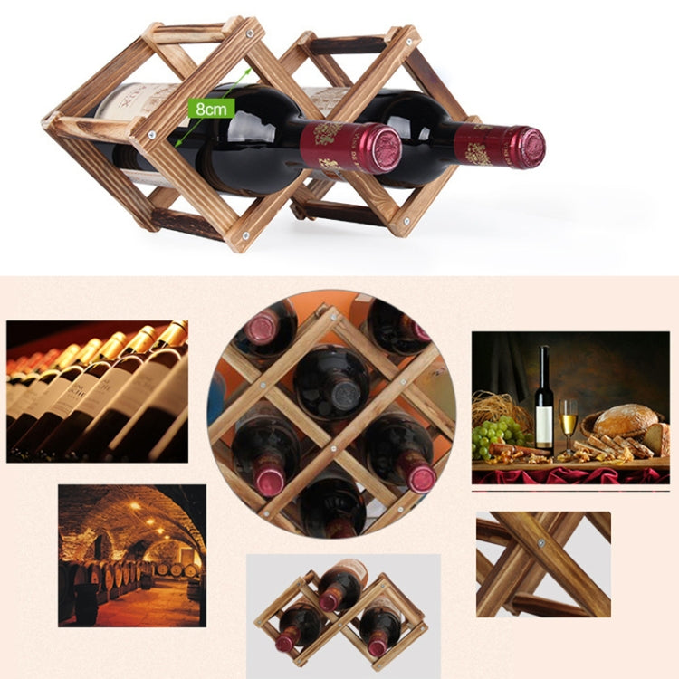 3 Bottles Racks Foldable Wine Stand Wooden Wine Holder Kitchen Bar Display Shelf, 3 Bottles