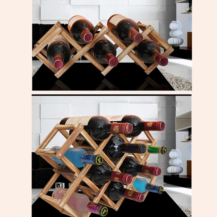 3 Bottles Racks Foldable Wine Stand Wooden Wine Holder Kitchen Bar Display Shelf, 3 Bottles