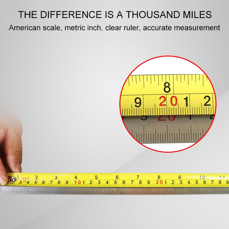 Aoben Retractable Ruler Measuring Tape Portable Pull Ruler Mini Tape Measure, Length: 5m Width: 19mm, Length: 5m Width: 19mm