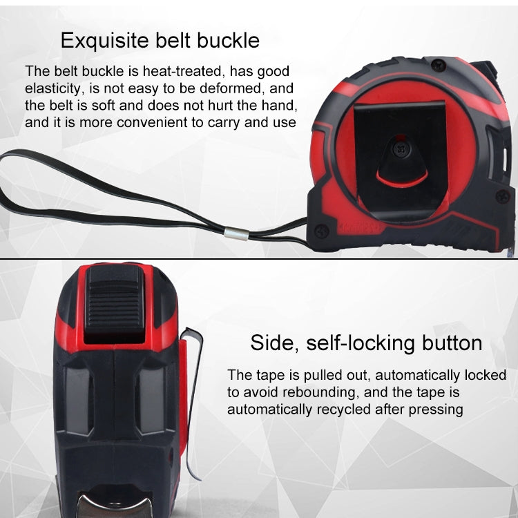 Aoben Retractable Ruler Measuring Tape Portable Pull Ruler Mini Tape Measure, Length: 5m Width: 19mm, Length: 5m Width: 19mm