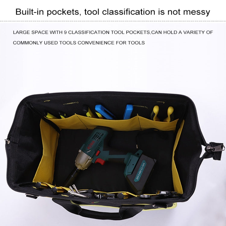 Multi-function Oxford Cloth Electrician Belt Pouch Maintenance Tools Handbag Shoulder Bag Convenient Hardware Tool Bag, Size : 19 inch, Size : 19 inch(Blue)