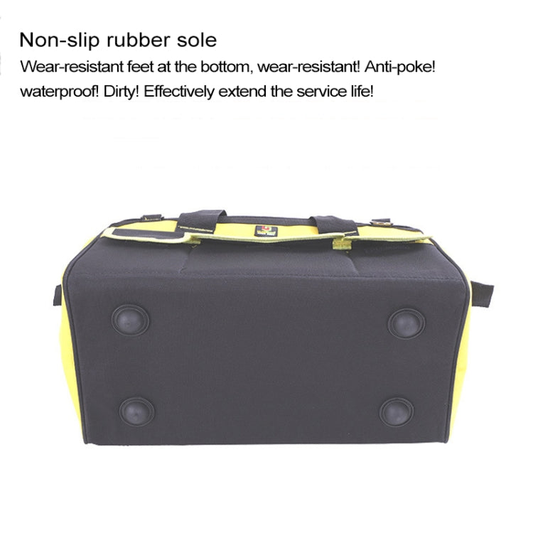Multi-function Oxford Cloth Electrician Belt Pouch Maintenance Tools Handbag Shoulder Bag Convenient Hardware Tool Bag, Size : 19 inch, Size : 19 inch(Blue)
