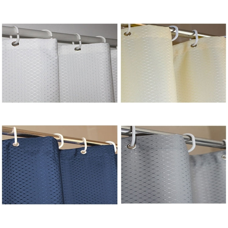 Thickening Waterproof And Mildew Curtain Honeycomb Texture Polyester Cloth Shower Curtain Bathroom Curtains,Size:150*180cm, Size:150*180cm