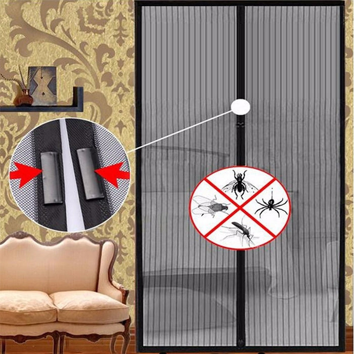 Magnetic Door Curtain Mosquito-proof Screen Door Curtain, Size:190x100cm, Size:190x100cm(Beige), Size:190x100cm(White), Size:190x100cm(Black), Size:190x100cm(Coffee)