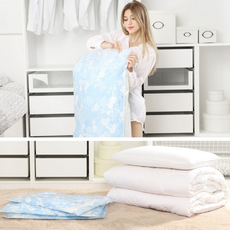 Space Saving Orchids Pattern Vacuum Storage Bag, Thinken Quilts Clothing Vacuum Seal Storage Bag, Size: 50*70 cm, Size: 50*70 cm