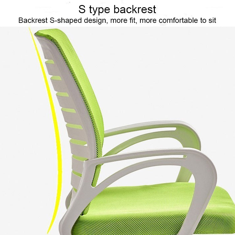 9050 Computer Chair Office Chair Home Back Chair Comfortable White Frame Simple Desk Chair, White Frame(Green), White Frame(Blue), White Frame(Red), White Frame(Black), White Frame(Orange)