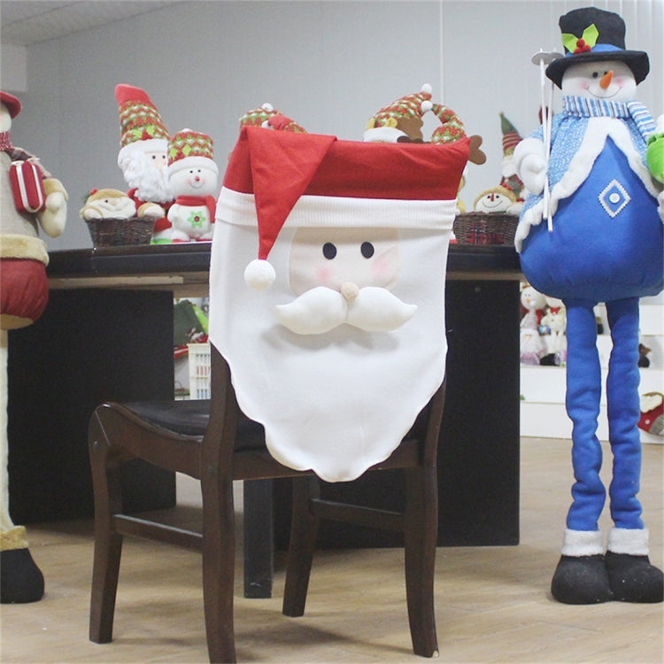 Snowman Pattern Dinner Table Chair Cover Christmas Decoration, Santa Claus Pattern, Snowman Pattern