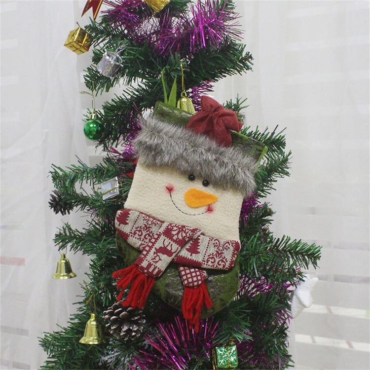 Elk Pattern Christmas Sock Gift Bag Christmas Tree Pendant Decoration, HC3139A, HC3139B, HC3139C
