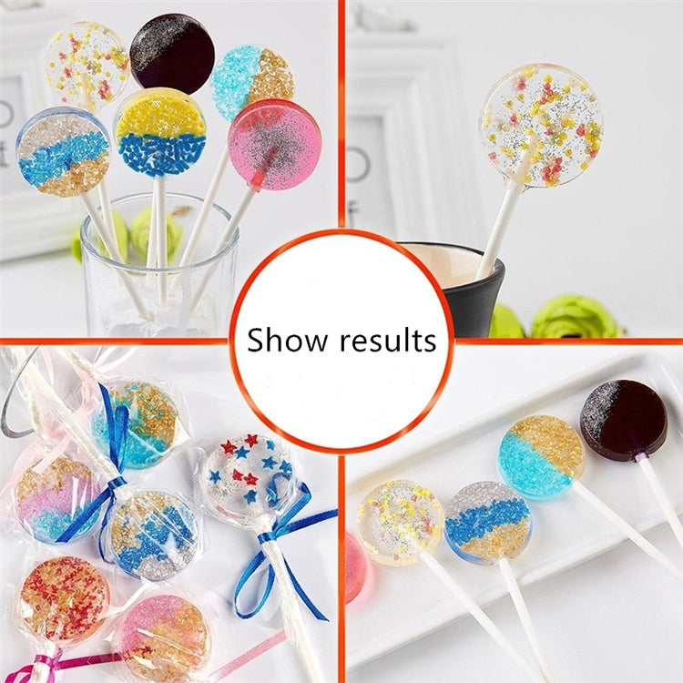 12-Capacity DIY Silicone Chocolate Molds(Lollipop Shape), Lollipop Shape