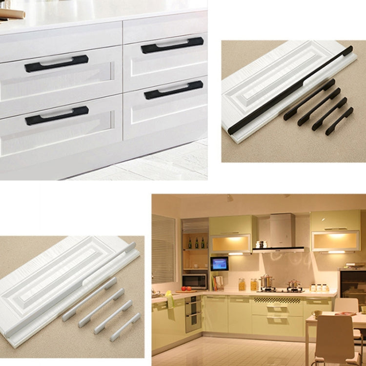 2049-96 Drawer Cabinet Door Aluminum Alloy Handle Straight Door Handle, 2049-96 (White)