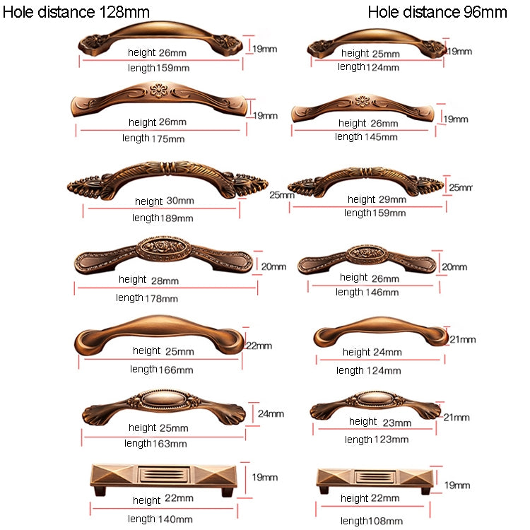 6234-128 American Pastoral Coffee Retro Cabinet Handle, 6234-128