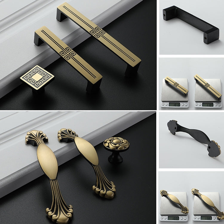 1006-128 Cabinet Wardrobe Door Handle Solid Copper Door Handle, 1006-128