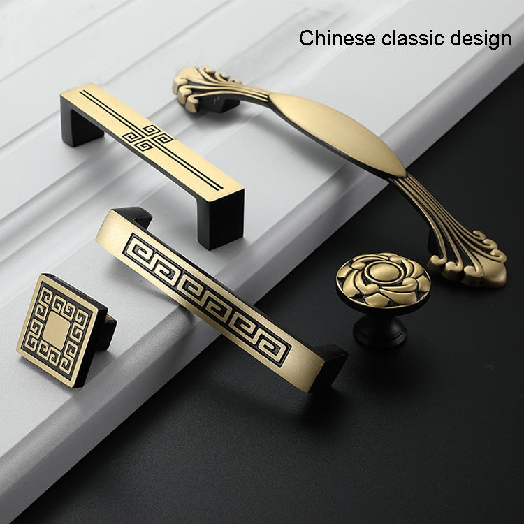 1006-128 Cabinet Wardrobe Door Handle Solid Copper Door Handle, 1006-128
