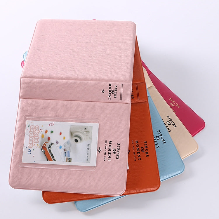 3 inch DIY Film Mulching PU Insert Type Mini Receive Photo Album, Random Color, Film Mulching