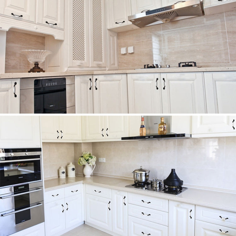 5006_96 Black and White Ceramic Closet Cabinet Handle Pitch: 96mm, 5006_96