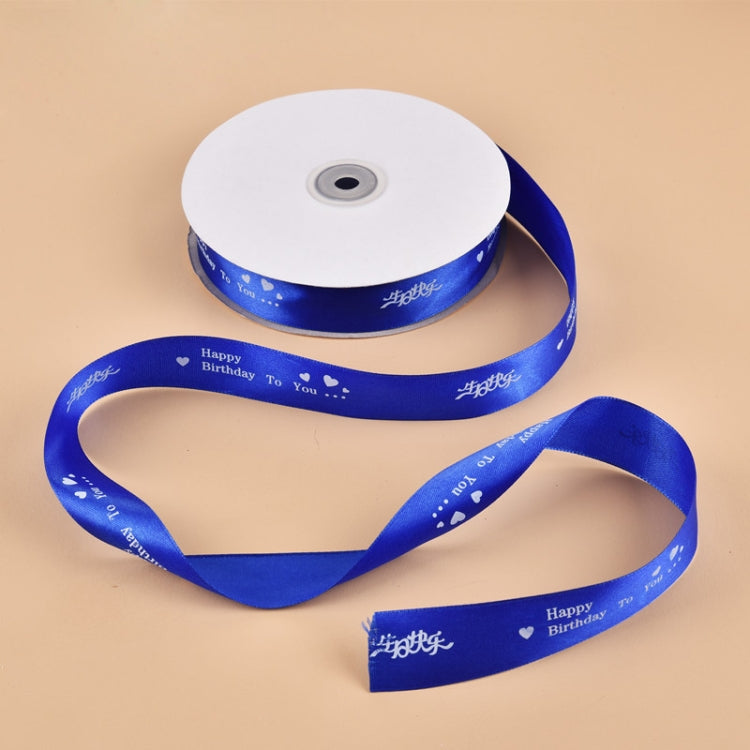 English Letter Colored Printed Ribbons Gift Bouquet Ribbons Bowknot Flowers Packaging Ribands , Size: 90m x 2.5cm, Random Color Delivery, Color Satin Ribbons 3