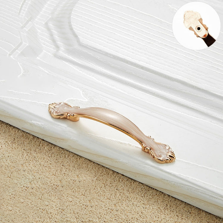 10 PCS 6032A_64 White Amber Paint Closet Cabinet Handle Pitch: 64mm, 6032A_64 White Amber
