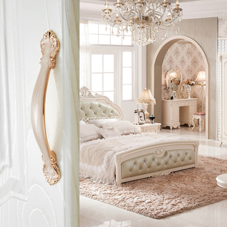 10 PCS 6032A_64 White Amber Paint Closet Cabinet Handle Pitch: 64mm, 6032A_64 White Amber