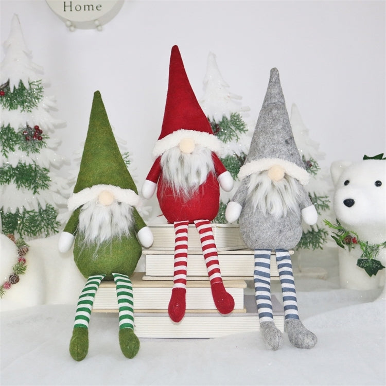 CX20218 Faceless Long-legged Sitting Doll Window Ornament Christmas Decoration