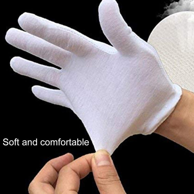 12 Pairs Labor Insurance Work Gloves, Cotton Single-sided, Cotton Single-sided