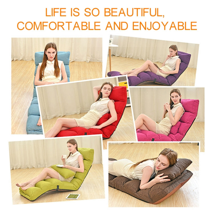 C1 Lazy Couch Tatami Foldable Single Recliner Bay Window Creative Leisure Floor Chair, Size: 175x56x20cm, 175x56x20cm (Rose Red), 175x56x20cm (Red), 175x56x20cm (Purple), 175x56x20cm (Lake Blue), 175x56x20cm (Khaki), 175x56x20cm (Green)                ...