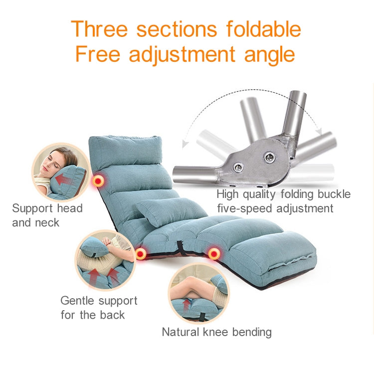 C1 Lazy Couch Tatami Foldable Single Recliner Bay Window Creative Leisure Floor Chair, Size: 175x56x20cm, 175x56x20cm (Rose Red), 175x56x20cm (Red), 175x56x20cm (Purple), 175x56x20cm (Lake Blue), 175x56x20cm (Khaki), 175x56x20cm (Green)                ...