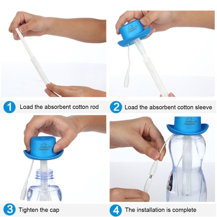DC 5V USB Cowboy Cap Mini Humidifier Aromatherapy Air Purifier Humidifier for Office / Home Room / Car / Travel, Cowboy Cap Mini Humidifier