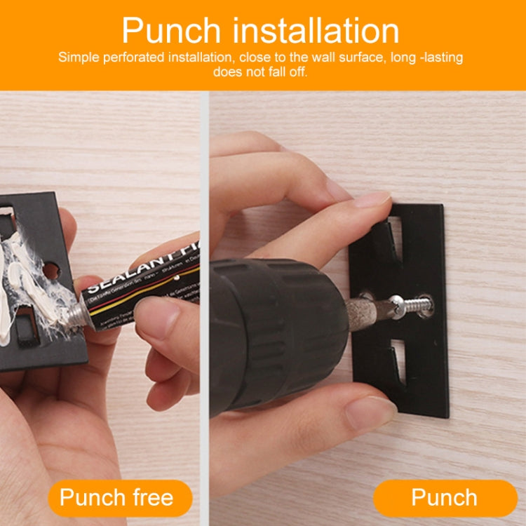 20cm Kitchen Punch-free Wall Mount Seasoning Storage Rack, 20cm