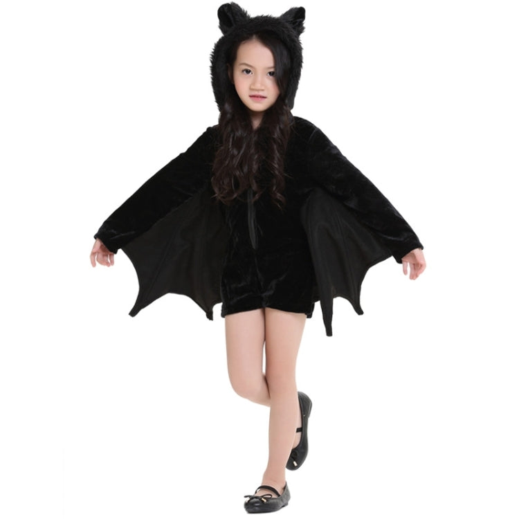 Halloween Costume Children and Women Bat Vampire Clothing Stage Performance Cosplay Clothing, Size:M, Bust: 90cm, Clothes Long: 70cm, Suggested Height:135-150cm, Size: M Children