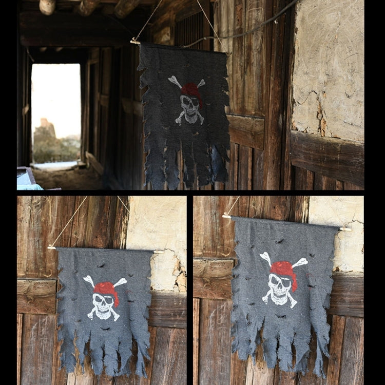 Halloween Decoration Jolly Roger Skull Banner Pirate Flag Party Supplies, Large Size: 76 x 90cm, Large Size: 76 x 90cm