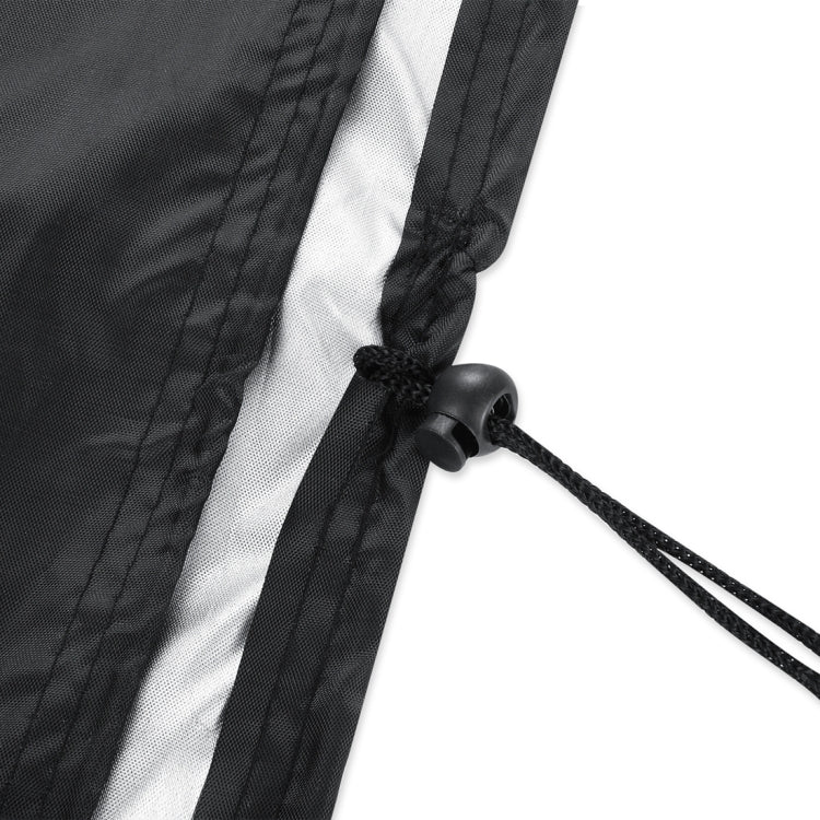 Anti-UV Waterproof Dust-proof 210D Oxford Cloth Folding Table Chairs Protective Cover Outdoor Furniture Set Cover, Size: 126*126*74cm(Black), Size: 126*126*74cm