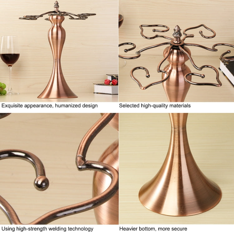 Iron Hanging Wine Glass Shelf Drain Rack Goose Egg Cup Holder, TC-1007