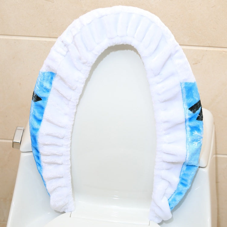Fancy Christmas Decoration Toilet Lid Cover, Size: 48 x 43cm, Hat Snowman, Tree Branch Snowman