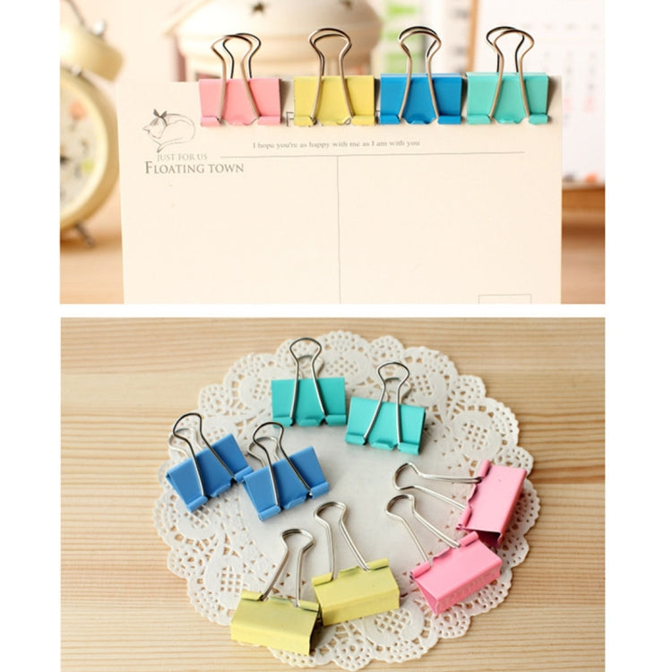 24pcs/Box Long Tail Ticket Clip Iron Clip File Clip, Random Color Delivery, 3 Box Long Tail Ticket Clip