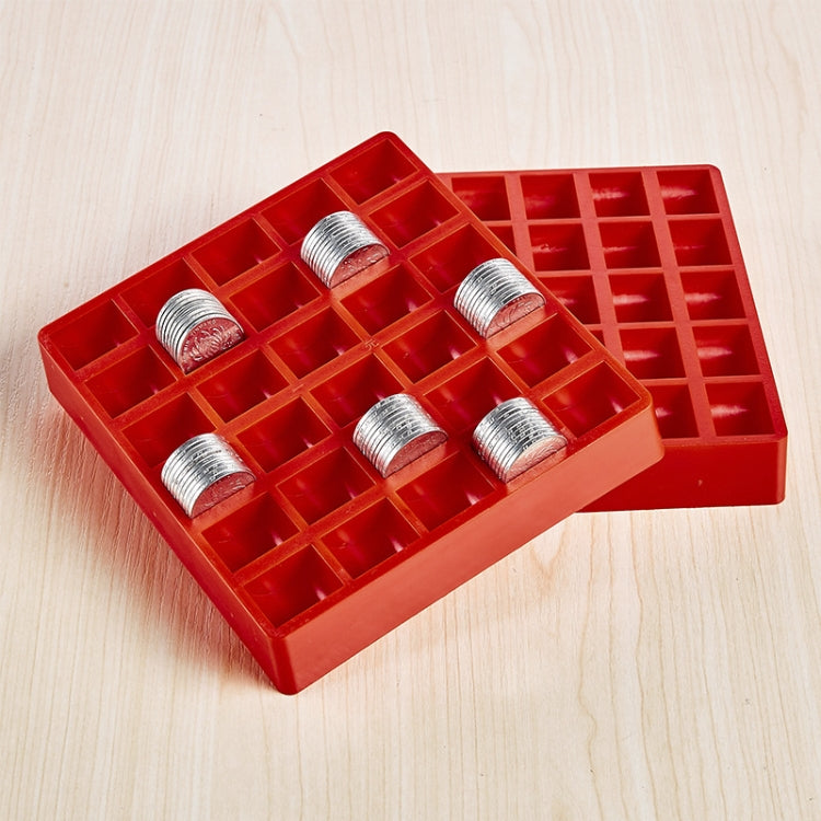 300 PCS Overlap Coins Game Coin Plastic Storage Box