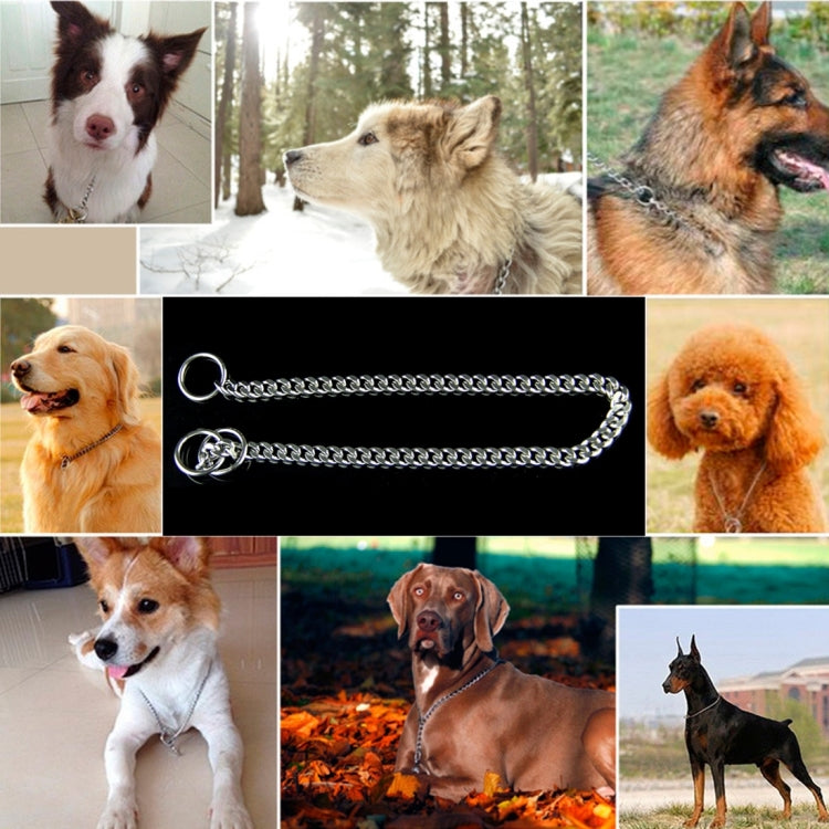 50cm x 3mm Pet P Chain Pet Collars Pet Neck Strap Dog Neckband Snake Chain Dog Chain Dog Collar, 50cm x 3mm