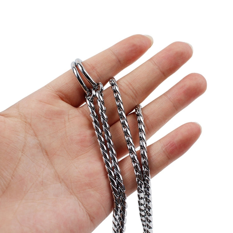 50cm x 4mm Pet P Chain Pet Collars Pet Neck Strap Dog Neckband Snake Chain Dog Chain Dog Collar, 50cm x 4mm