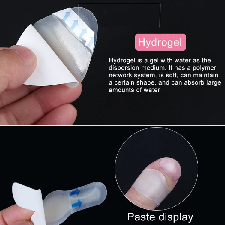 10 PCS Foot Care Skin Hydrogel Analgesic Plaster Blisters Slip Heel Protector Size: 17x60cm, Size: 17x60cm